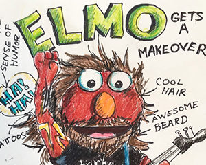 Elmo gets a makeover